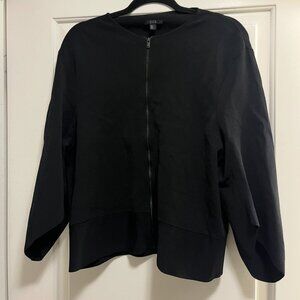 COS black zip up- size Medium